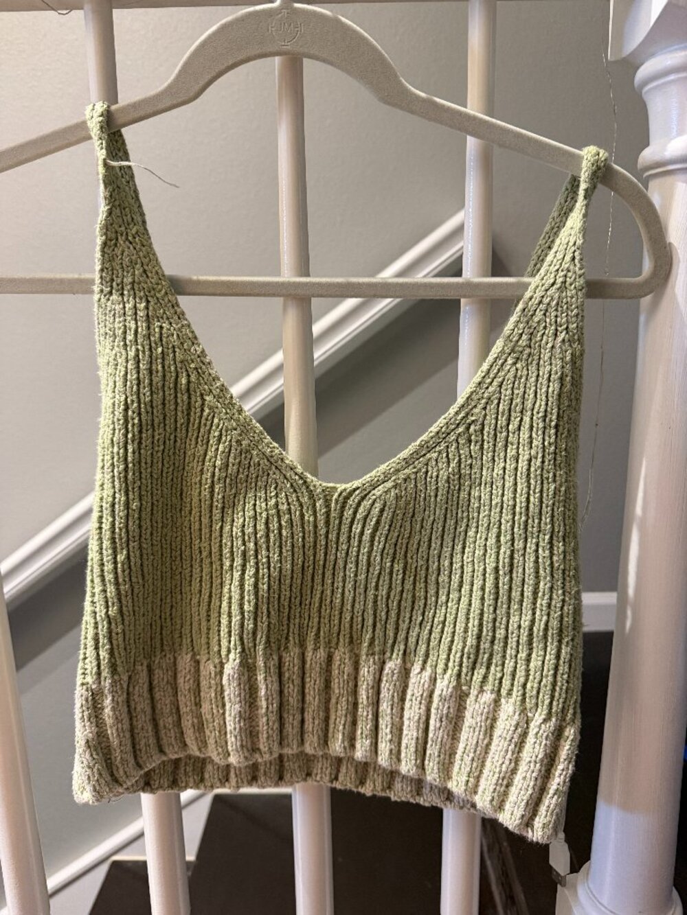 Free People Intimately Sage Green Knit Crop Tank - M